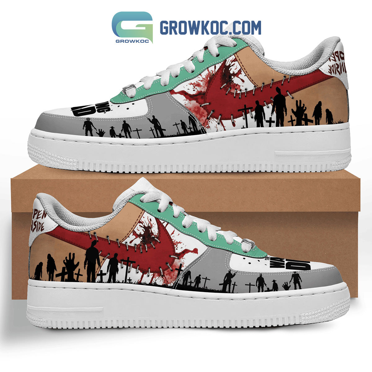 The Walking Dead Don’t Open Dead Inside Monster Air Force 1 Shoes