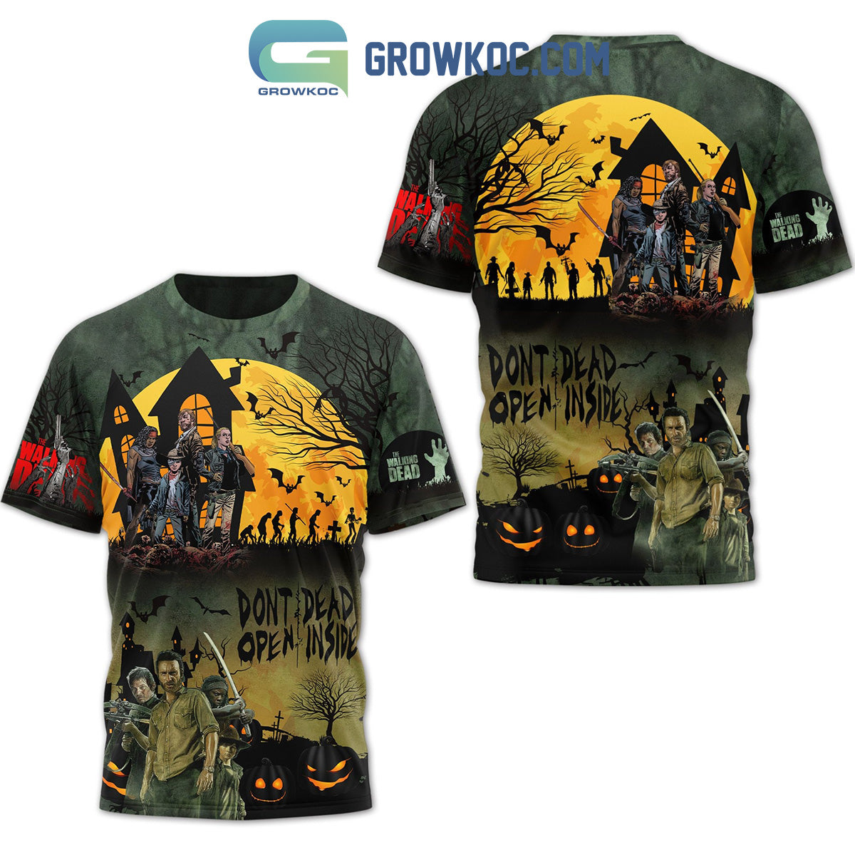 The Walking Dead Halloween Don’t Dead Open Inside Hoodie T Shirt