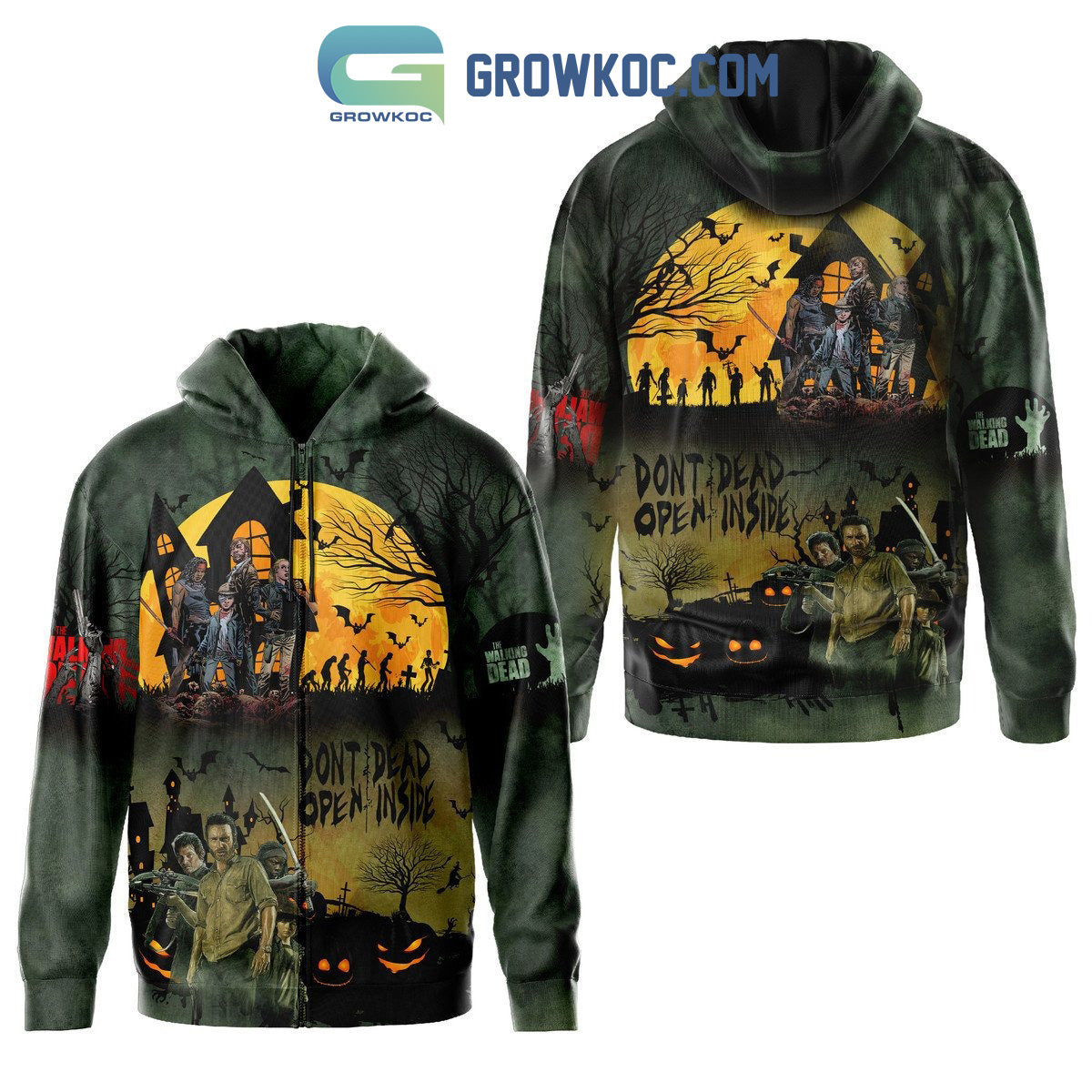 The Walking Dead Halloween Don’t Dead Open Inside Hoodie T Shirt