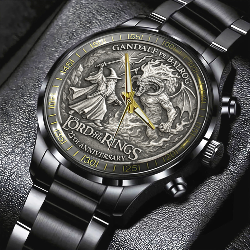 The Lord of the Rings Black Stainless Steel Watch - TANTN19320