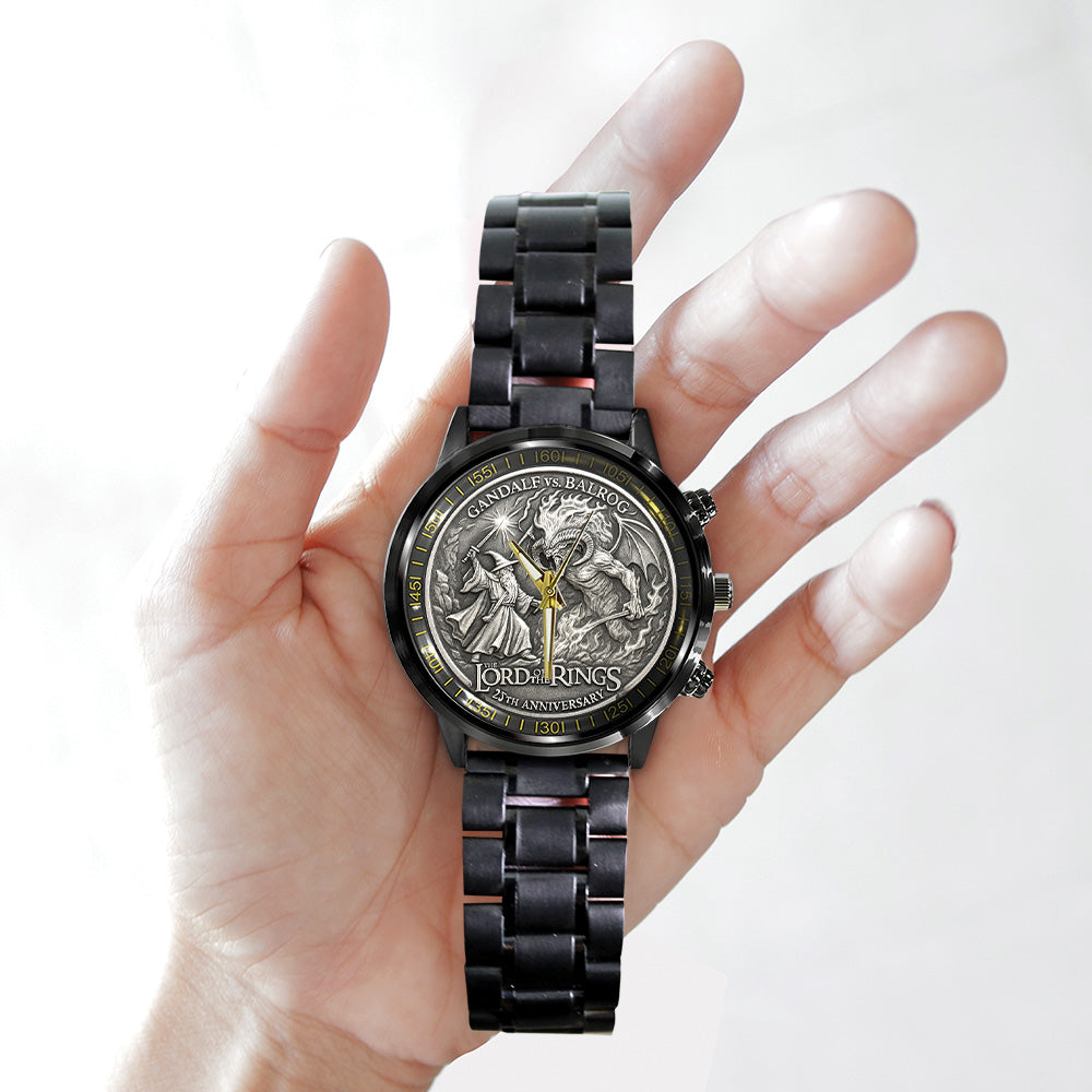 The Lord of the Rings Black Stainless Steel Watch - TANTN19320