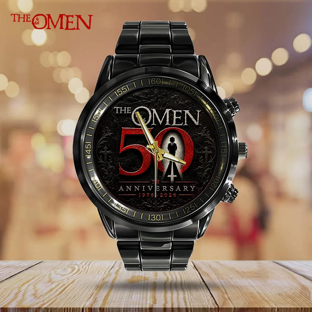 The Omen 50th Anniversary Black Stainless Steel Watch - GNE8240