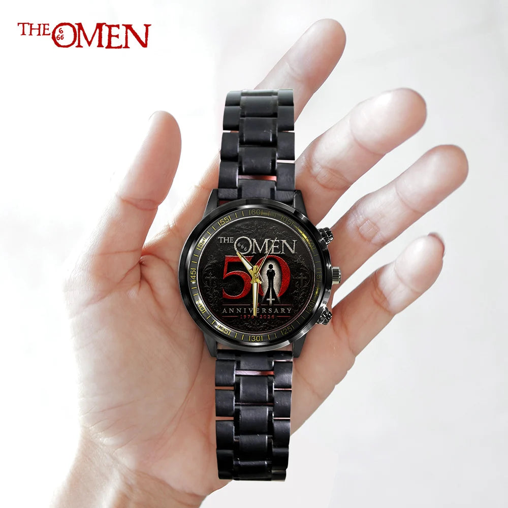 The Omen 50th Anniversary Black Stainless Steel Watch - GNE8240