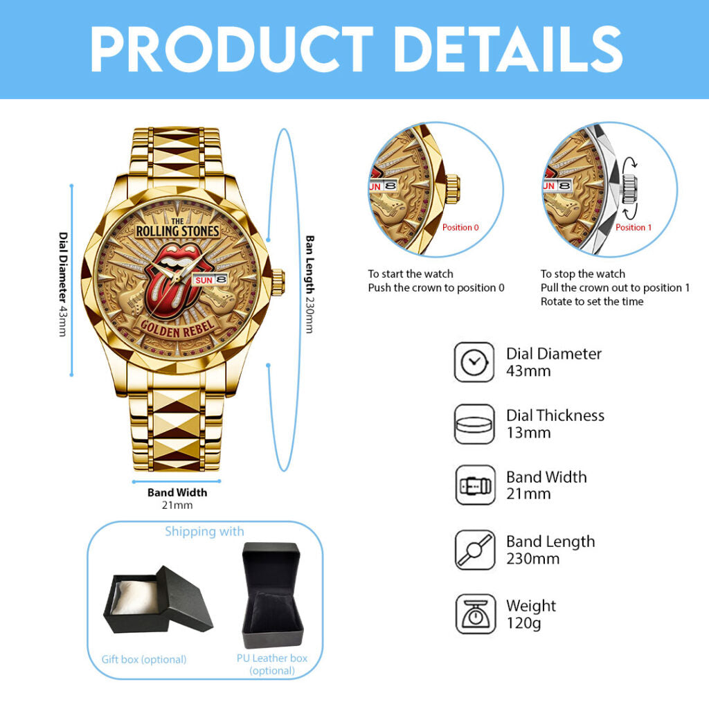 The Rolling Stones Alloy Luxury Quartz Watch - TANTN22965