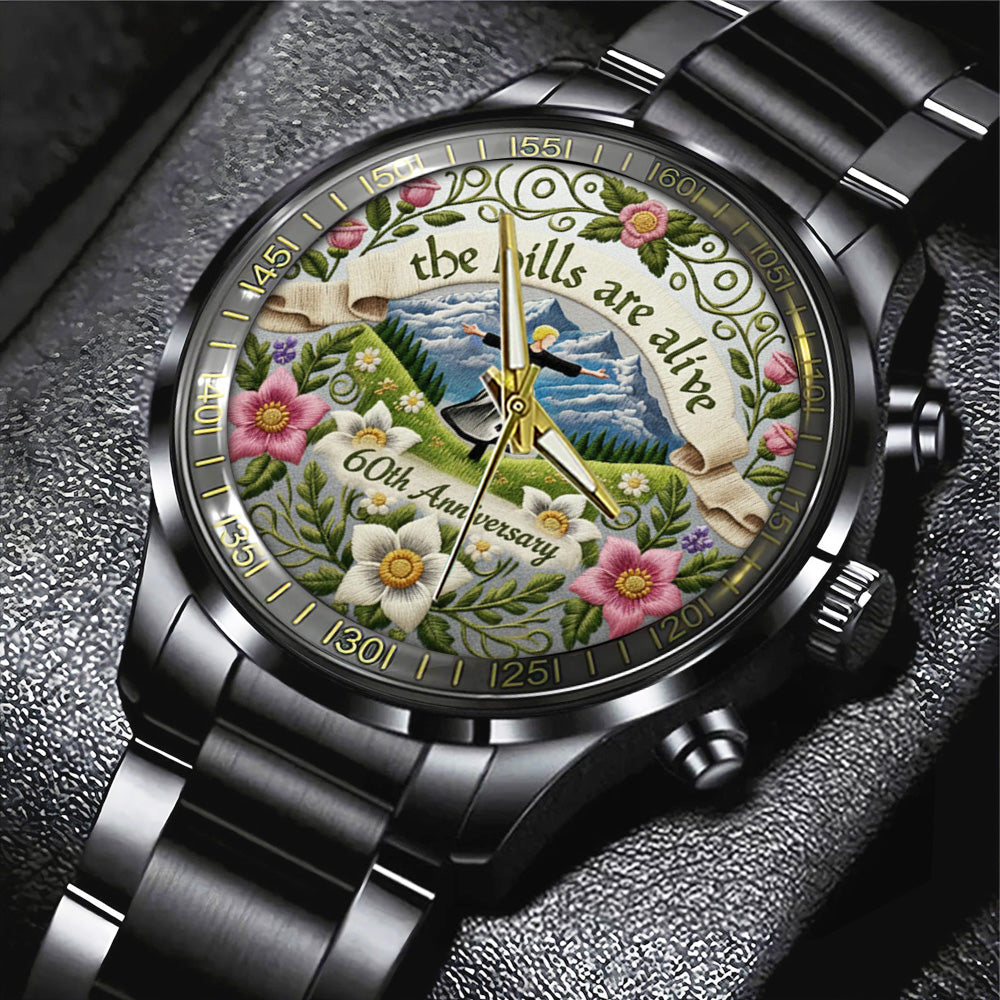 The Sound of Music 60th Anniversary Black Stainless Steel Watch - GNE4808
