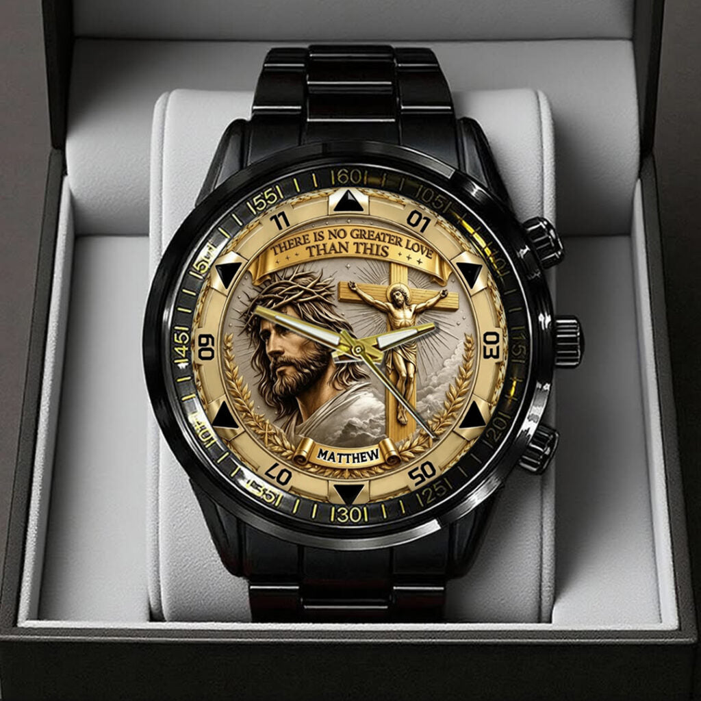 There Is No Greater Love Than This Black Stainless Steel Watch - TANTN24702