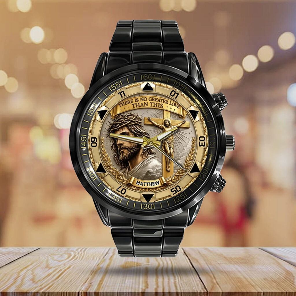 There Is No Greater Love Than This Black Stainless Steel Watch - TANTN24702