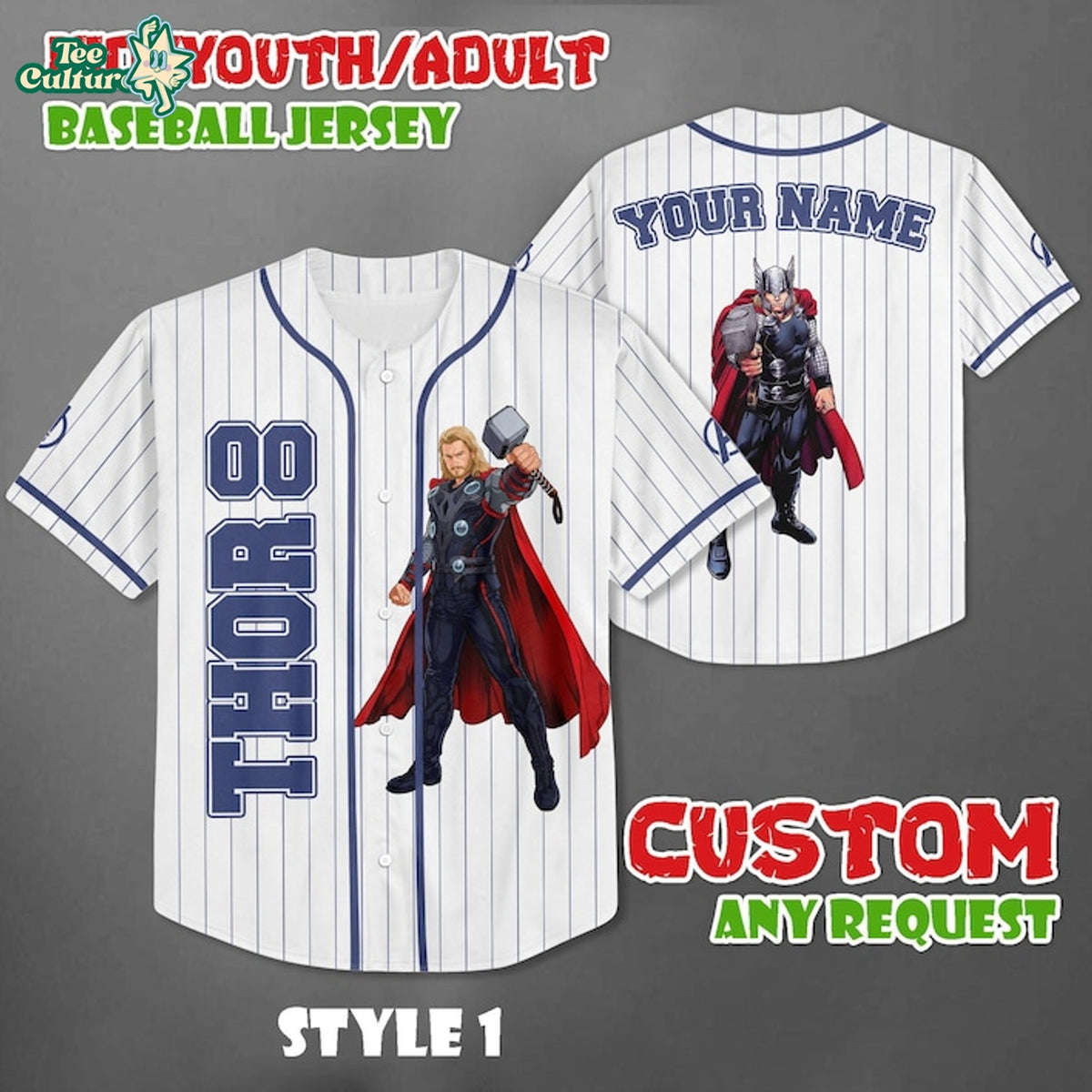 Thor Avengers Encore Baseball Jersey