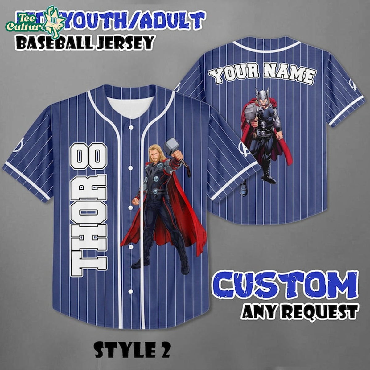 Thor Avengers Encore Baseball Jersey