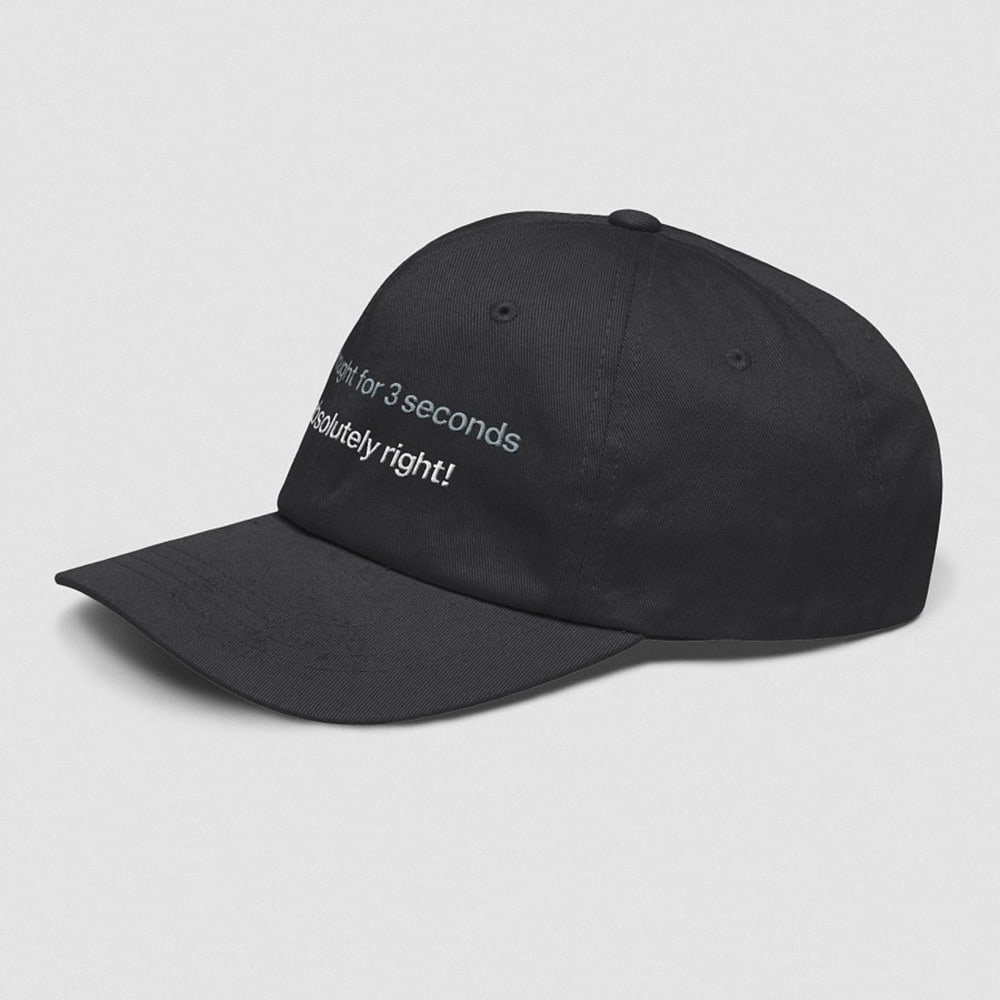 Thought For 3 Seconds You’re Absolutely Right Hat