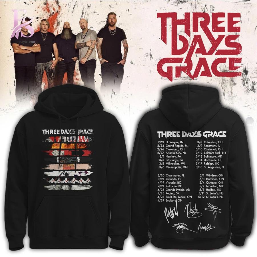 Three Days Grace Alienation Tour 2026 Hoodie