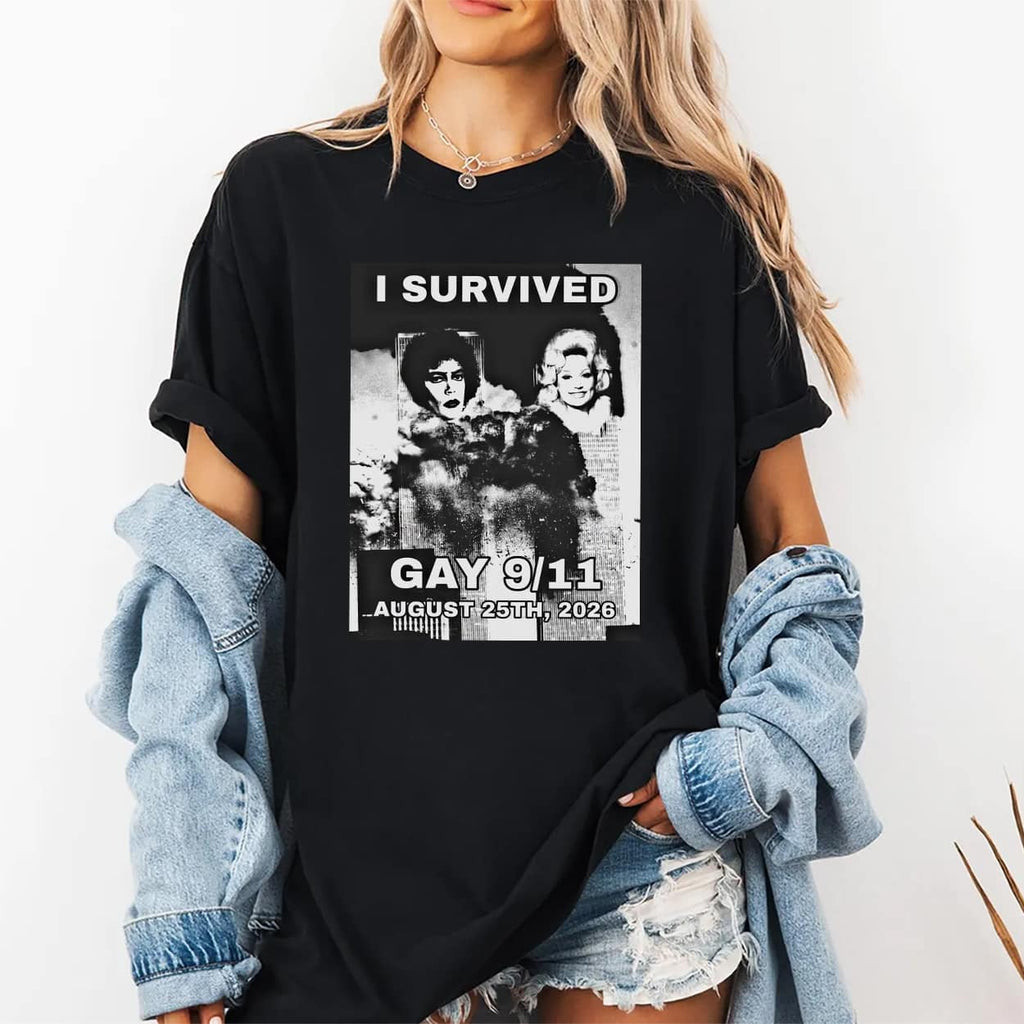 Tim Curry Dolly Parton I Survived Gay 9/11 August 25th 2026 Shirt