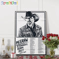 Tim McGraw Standing Room Only Tour 2024 Wall Art Poster Canvas