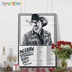 Tim McGraw Standing Room Only Tour 2024 Wall Art Poster Canvas
