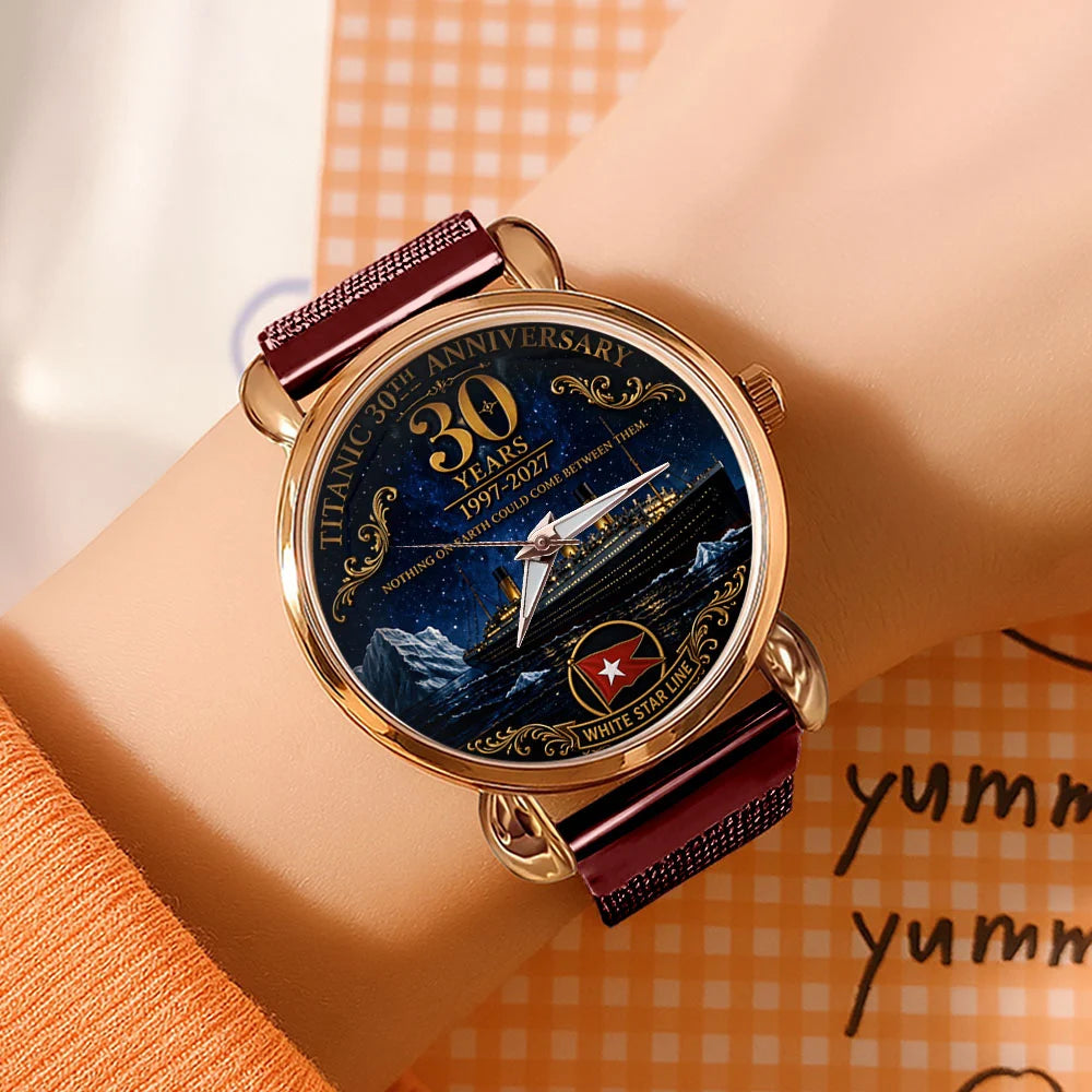 Titanic 30th Anniversary Mesh Strap Quartz Watch - TMTHU8894