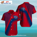 Titans Hawaiian Shirt – Bold Red And Blue Striped Design