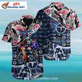 Titans Hawaiian Shirt – Gladiator And Flamingo Floral