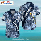 Titans Hawaiian Shirt – Pineapple And Tropical Flower