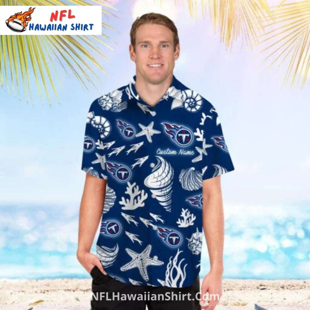 Titans Hawaiian Shirt – Starfish And Ocean Shell Print