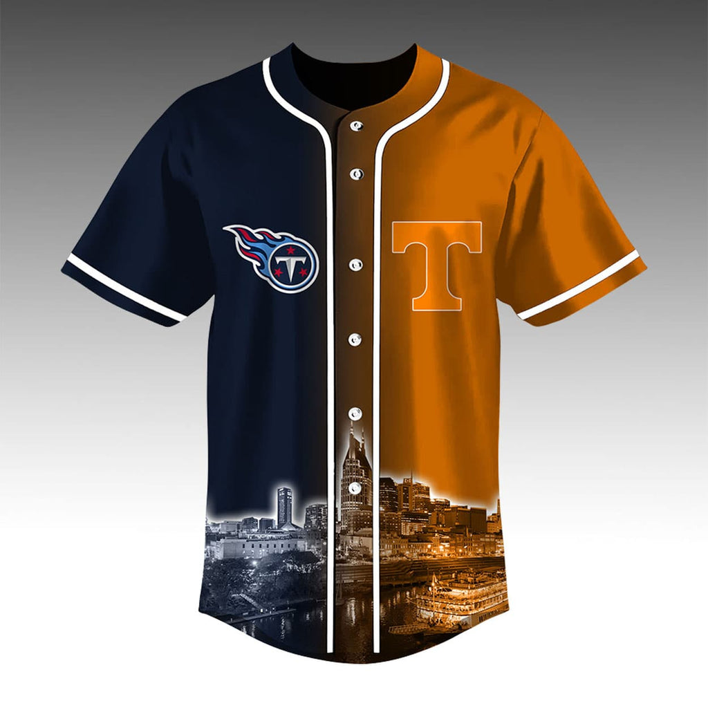 Titans x Volunteers Skyline Baseball Jersey