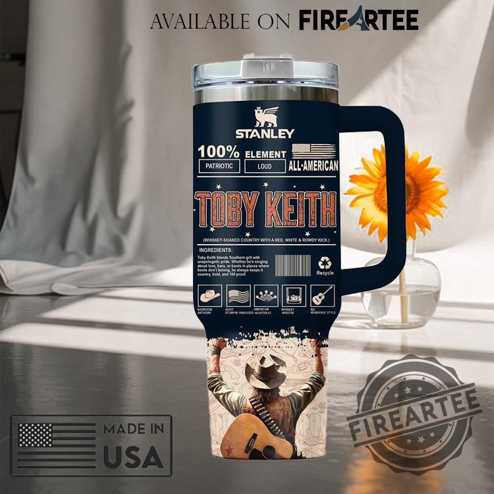 Toby Keith Custom Stanley Tumbler Allamerican Tour Design