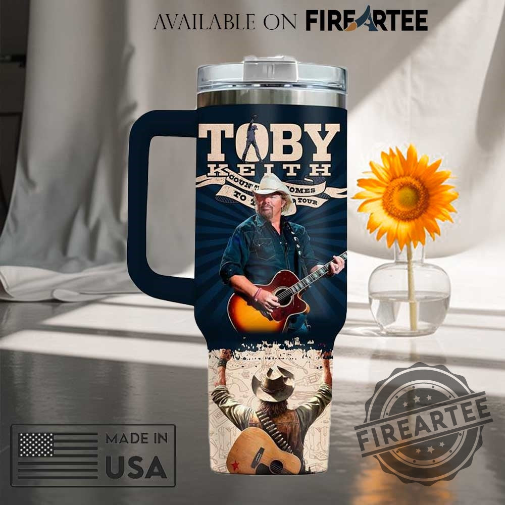 Toby Keith Custom Stanley Tumbler Allamerican Tour Design