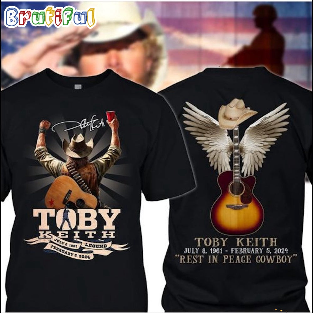 Toby Keith February 5 2024 Rest In Peage Gowboy 3D Shirt