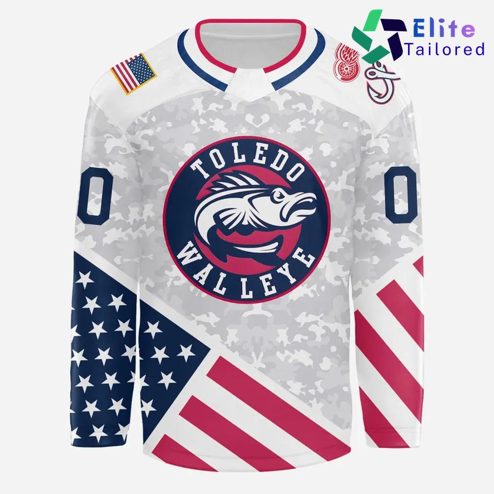 Toledo Walleye 2026 Military Appreciation Custom Hockey Jersey