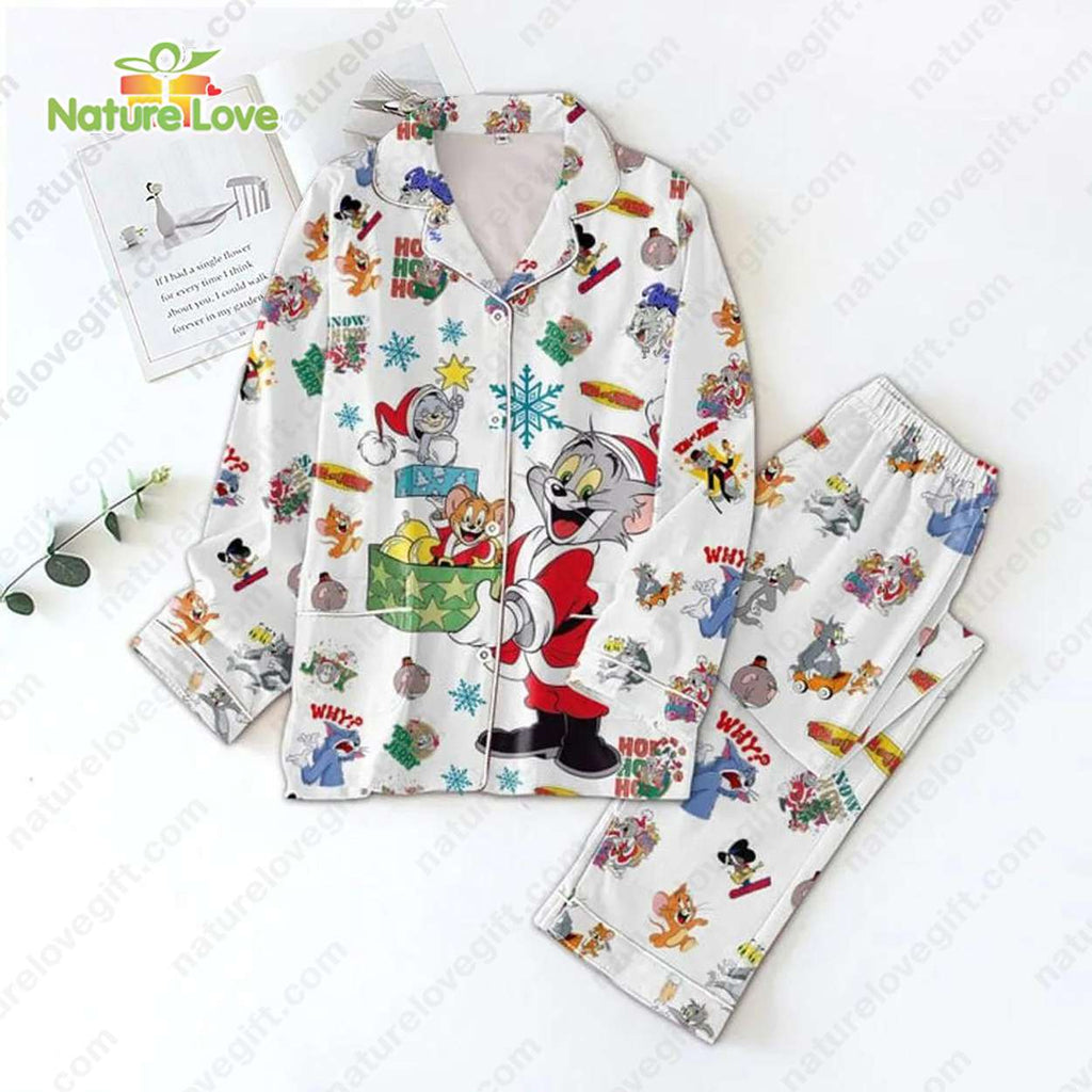 Tom And Jerry Twas The Night Before Christmas Pajamas Set