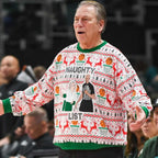 Tom Izzo Naughty List Ugly Christmas Sweater