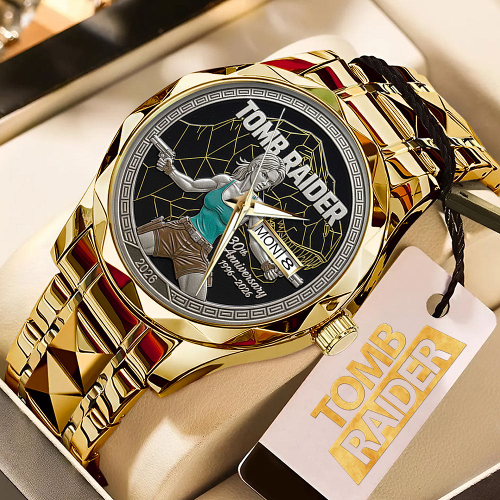 Tomb Raider 30th Anniversary Alloy Luxury Quartz Watch - GNE4893