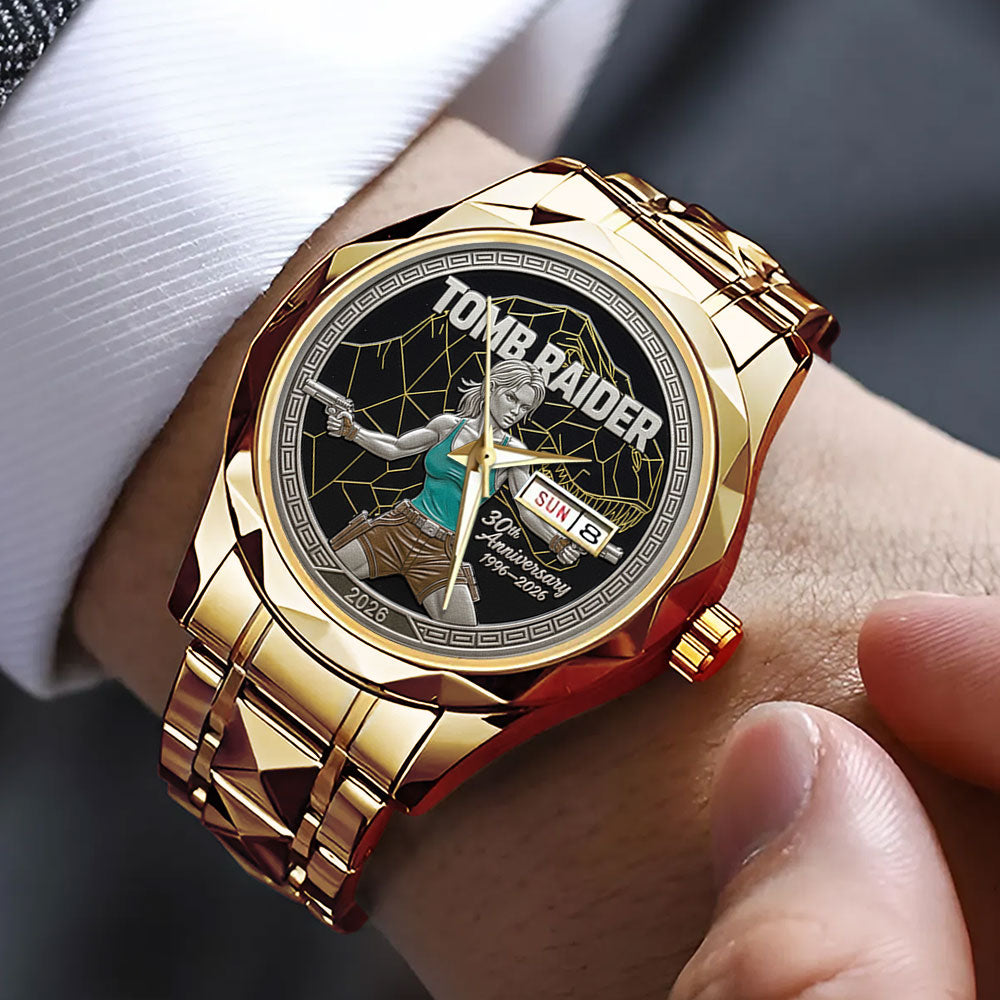 Tomb Raider 30th Anniversary Alloy Luxury Quartz Watch - GNE4893