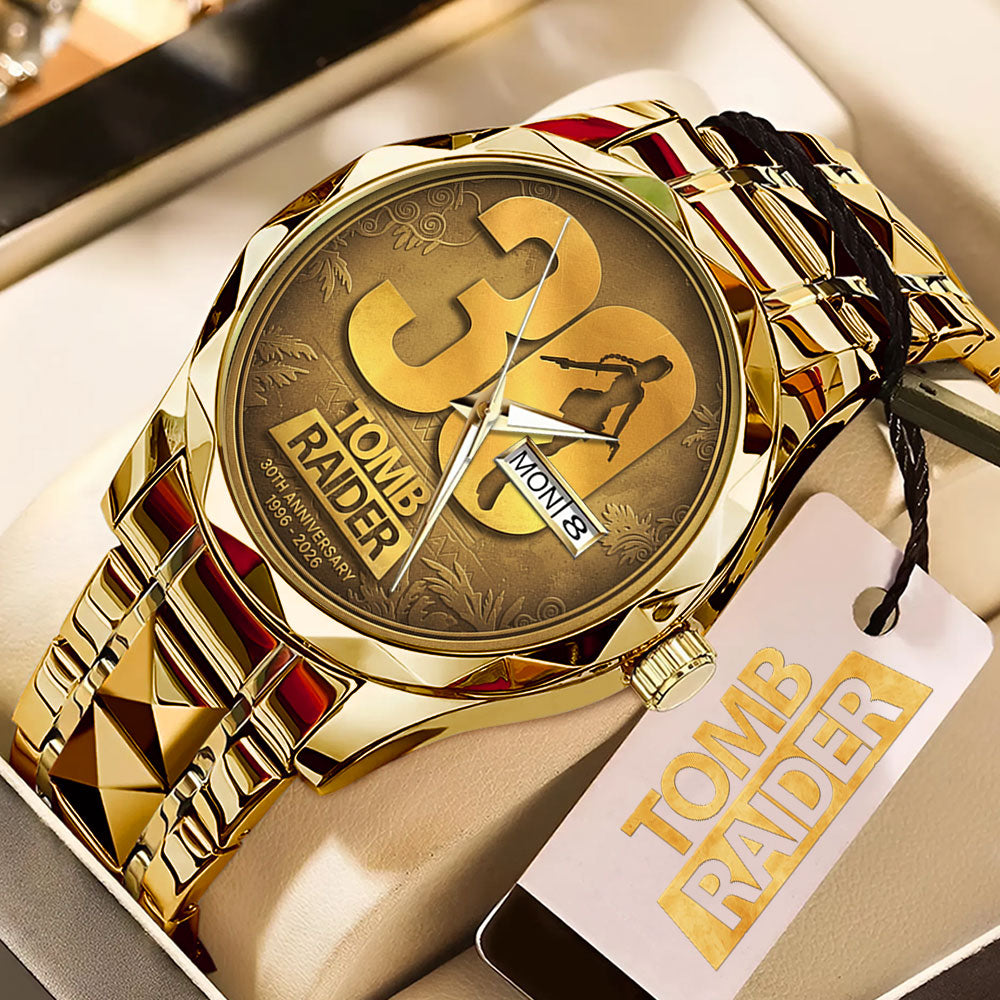 Tomb Raider 30th Anniversary Alloy Luxury Quartz Watch - GNE4894