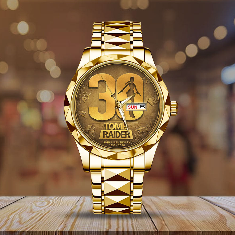 Tomb Raider 30th Anniversary Alloy Luxury Quartz Watch - GNE4894