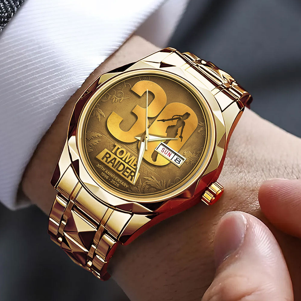 Tomb Raider 30th Anniversary Alloy Luxury Quartz Watch - GNE4894