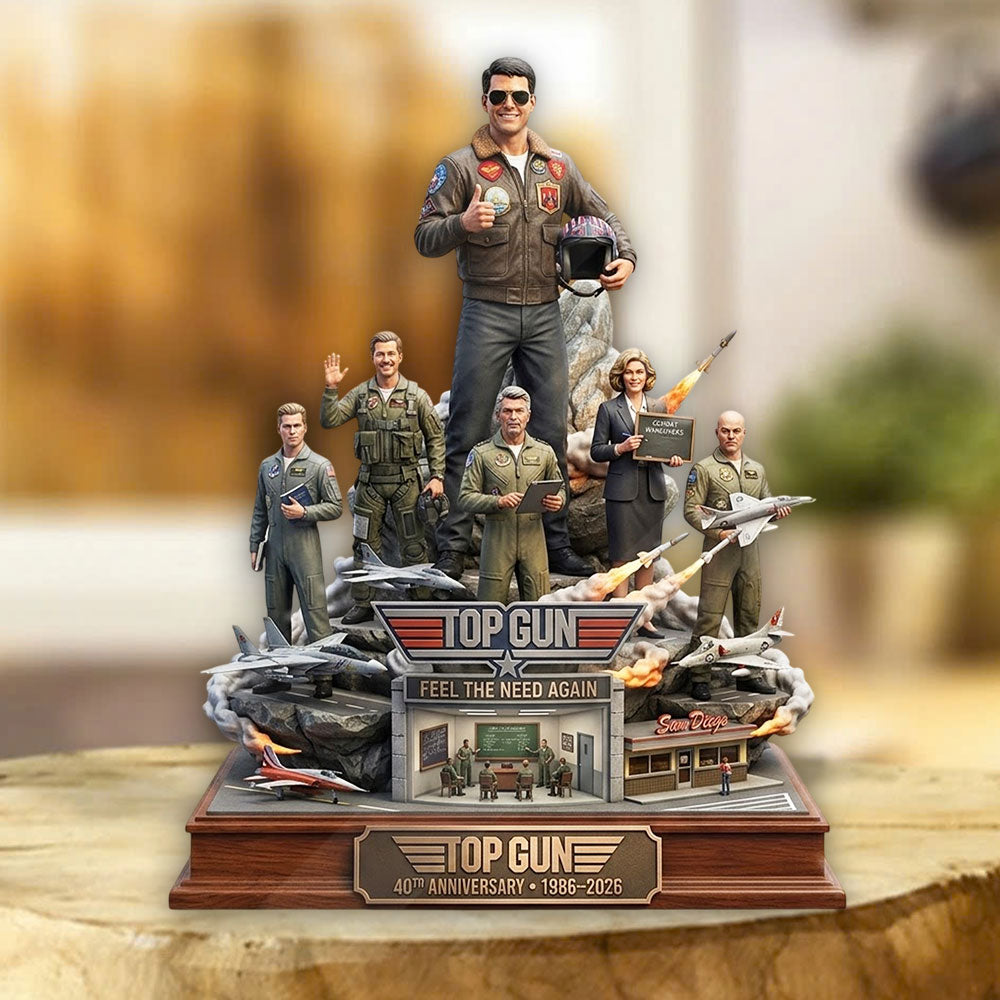 Top Gun 40th Anniversary 2026 Shape Acrylic Plaque – TMTHU5402