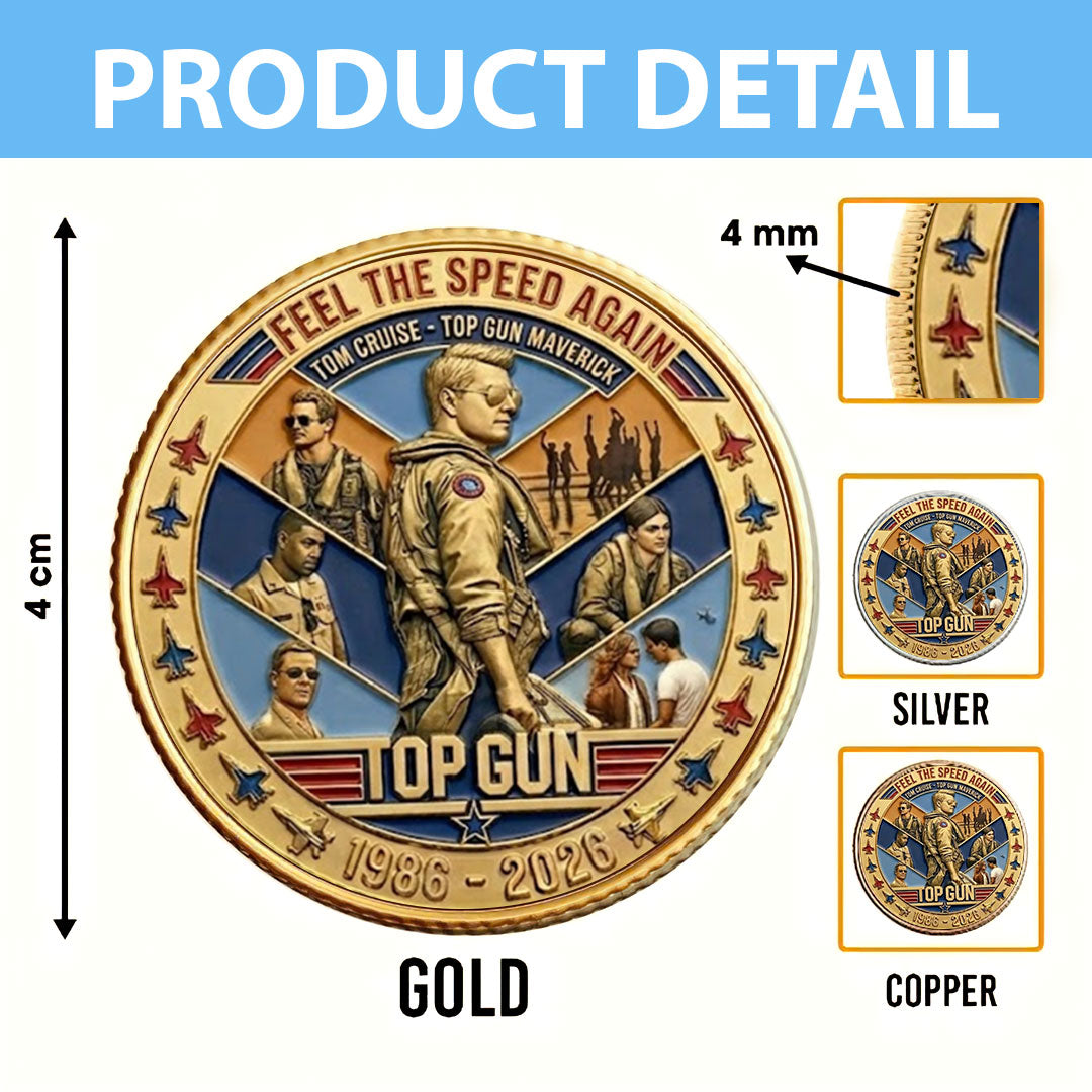 Top Gun 40th Anniversary 2026 Commemorative Coin – TMTHU5549