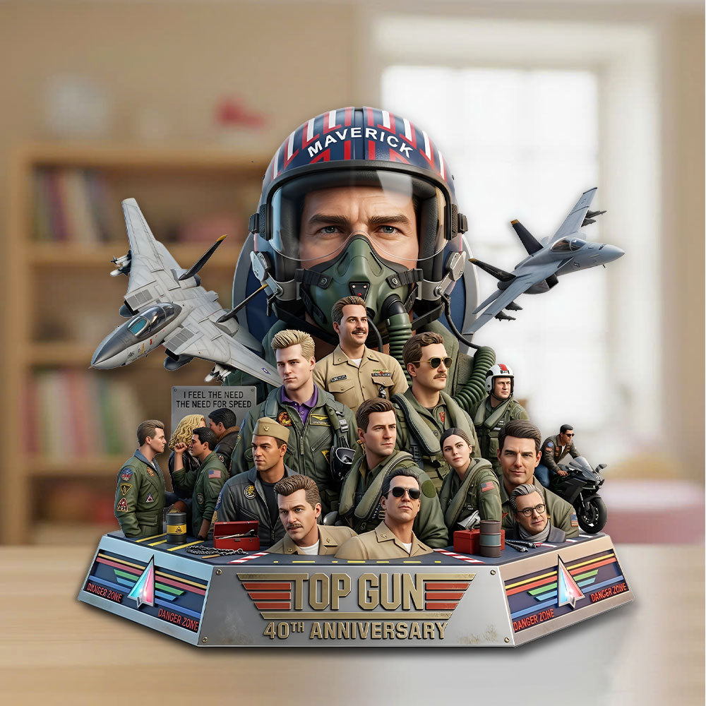 Top Gun 40th Anniversary Shape Acrylic Plaque – TMTHU5513