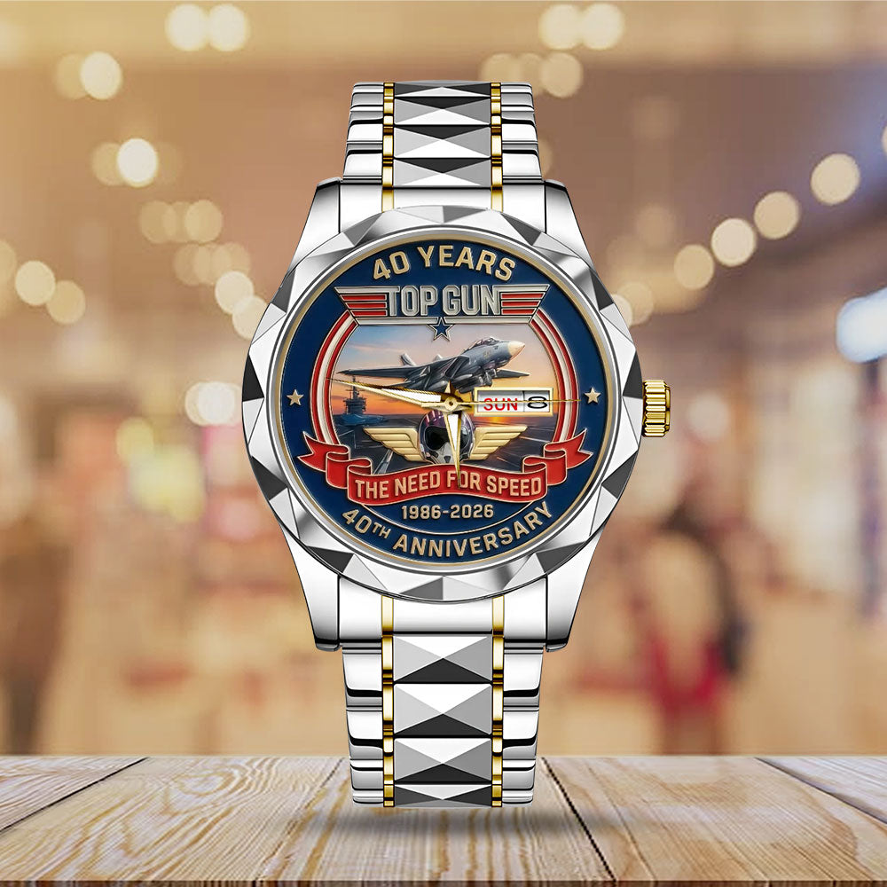 Top Gun 40th Anniversary Alloy Luxury Quartz Watch - MAITM14236