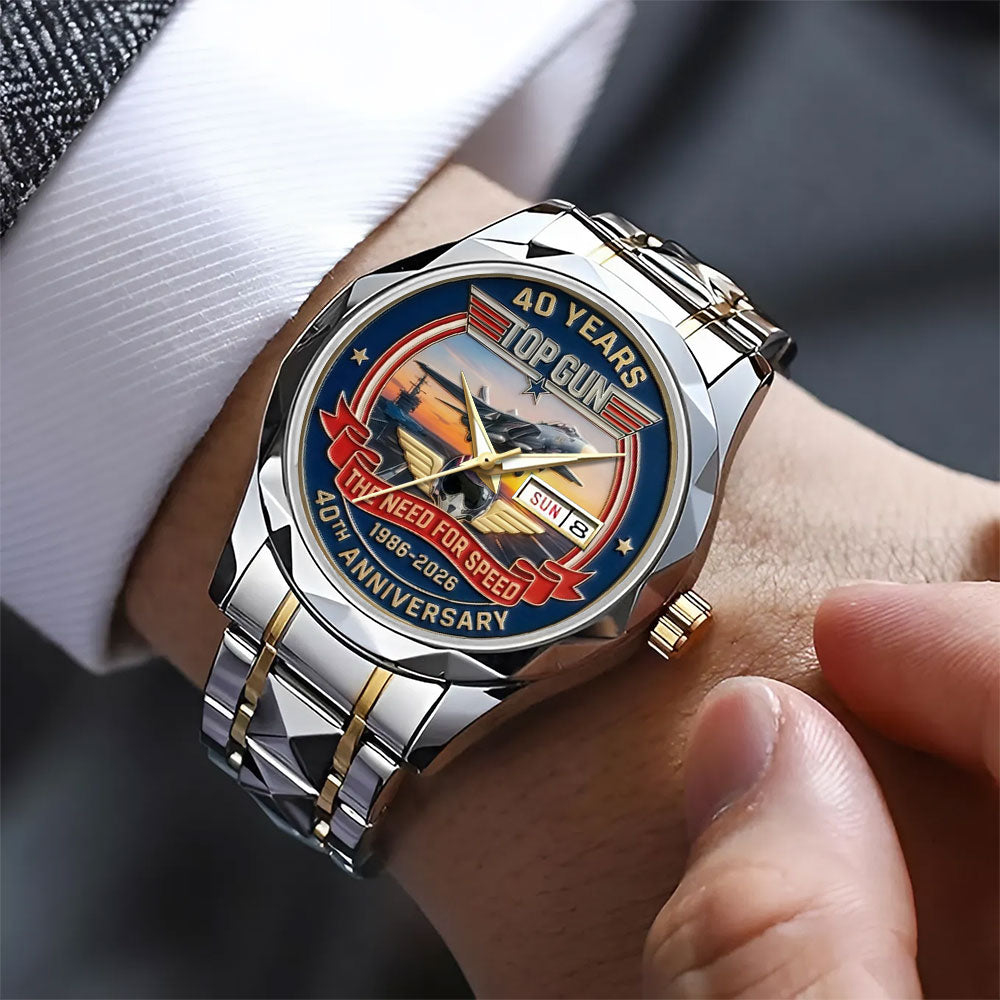 Top Gun 40th Anniversary Alloy Luxury Quartz Watch - MAITM14236