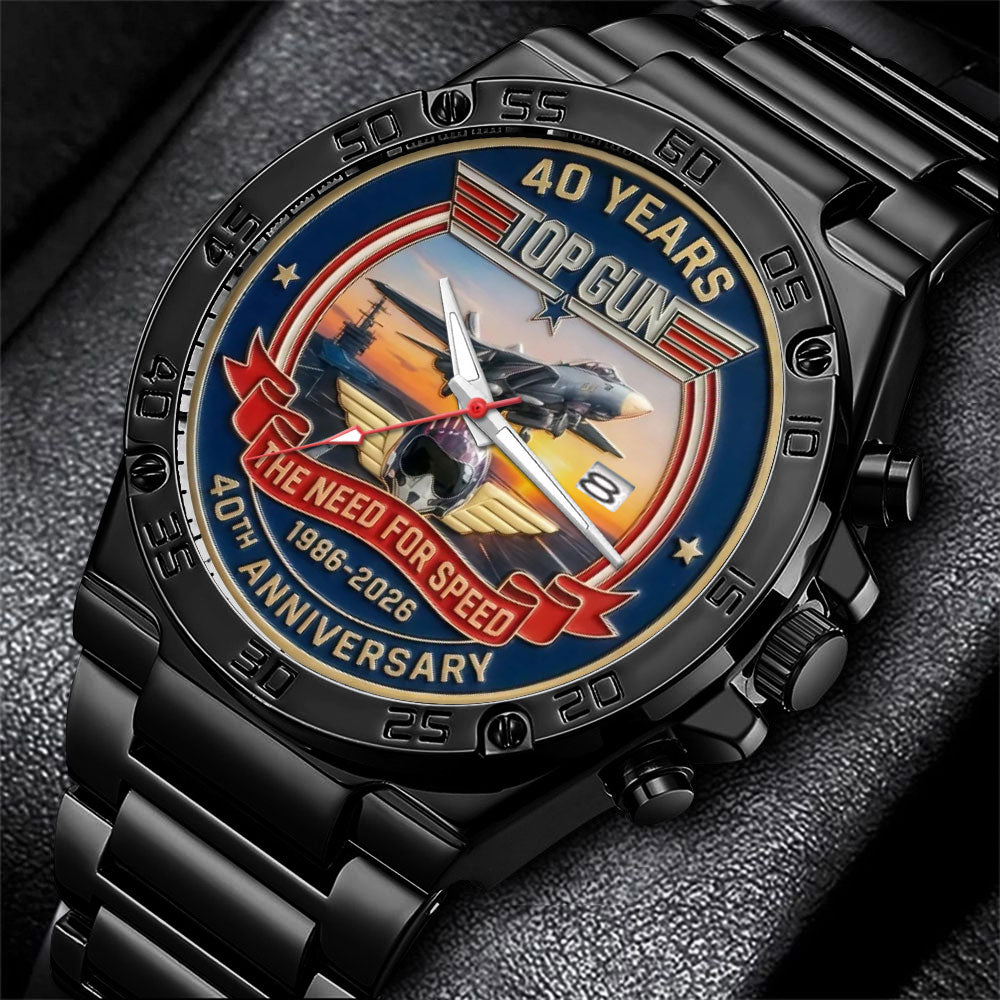 Top Gun 40th Anniversary Gentleman Stainless Steel Watch - MAITM14327