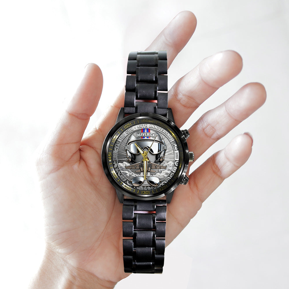 Top Gun 40th Anniversary 2026 Black Stainless Steel Watch - TANTN19726