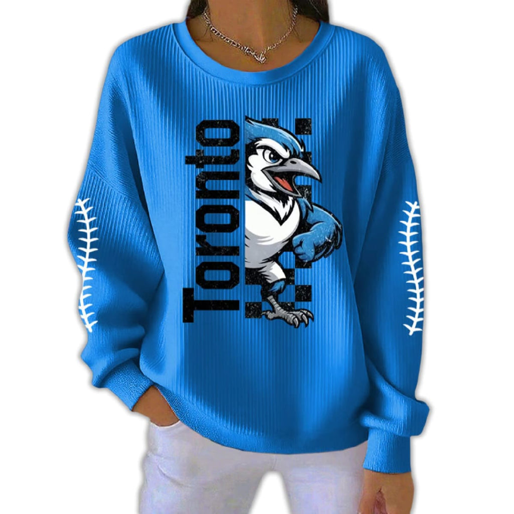 Toronto Baseball Elastic Pit Strip Hoodie T-Shirt