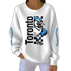 Toronto Baseball Elastic Pit Strip Hoodie T-Shirt