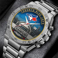 Toronto Blue Jays 2025 American League Champions Gentleman Stainless Steel Watch - MAITM13771