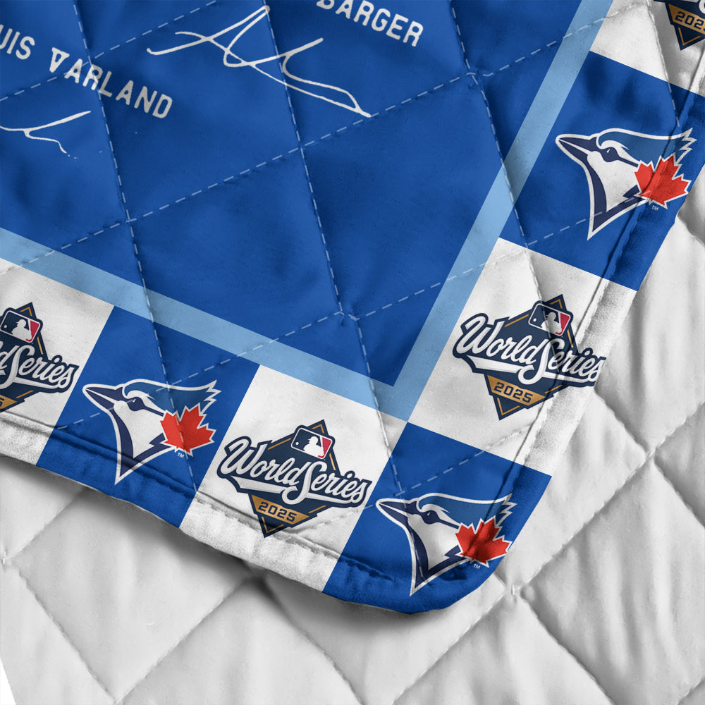 Toronto Blue Jays 2025 American League Champions Quilt Blanket - MAITM13772