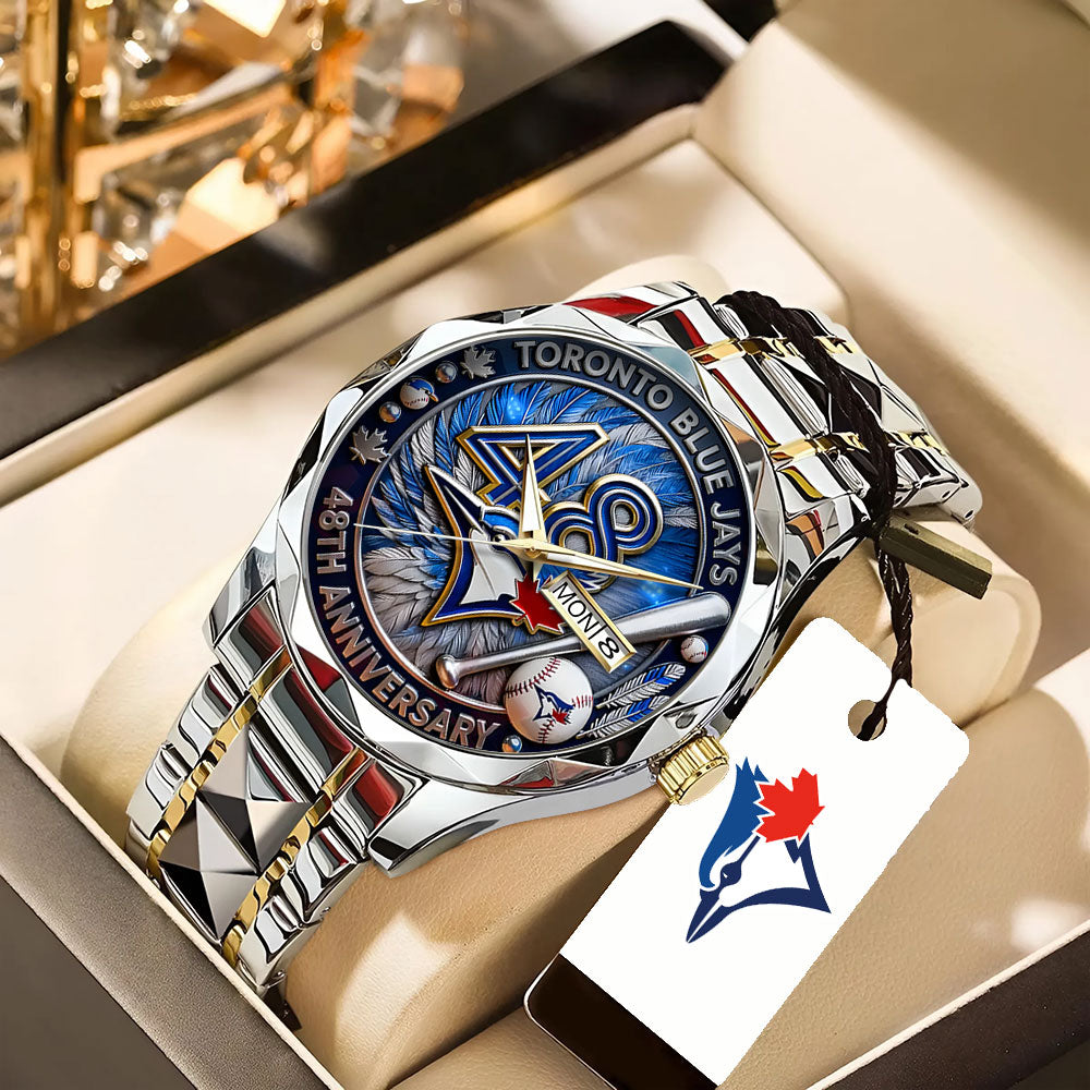 Toronto Blue Jays 48th Anniversary Alloy Luxury Quartz Watch - TANTN17989