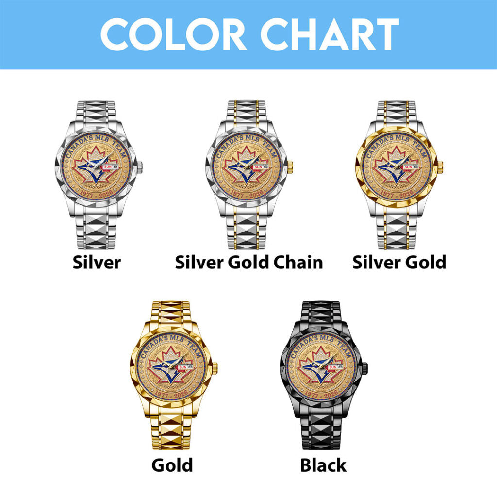 Toronto Blue Jays 50th Seasons Alloy Luxury Quartz Watch - TMTHU4728