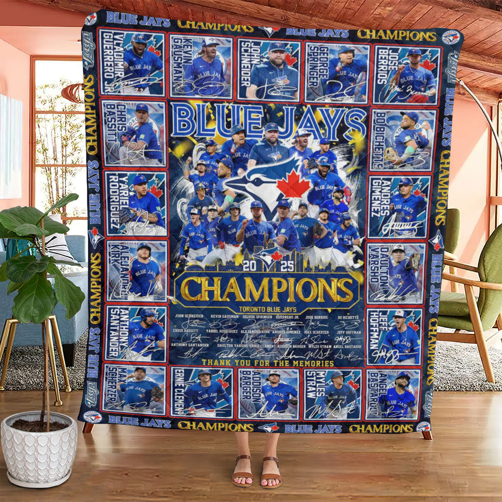 Toronto Blue Jays Quilt Blanket - TANTN18670