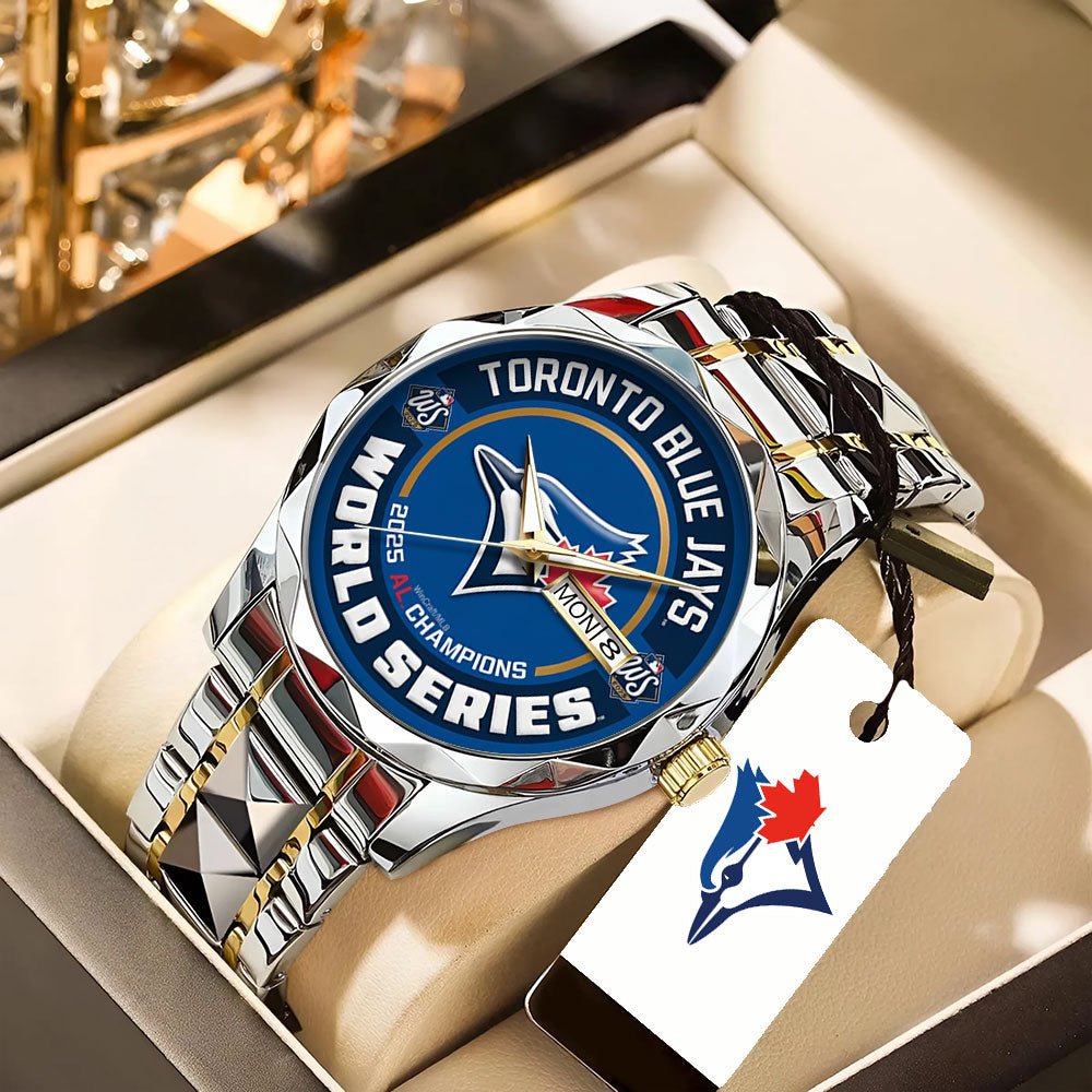 Toronto Blue Jays  2025 American League Champions Alloy Luxury Quartz Watch - TANTN17651